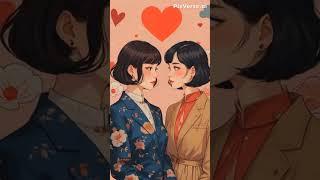 Two girls are talking about love #ai #tiktok#fyp #viral#twogirlstalking#twowomentalking#twolady