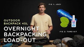 Light Overnight 45L Backpack Load-Out With Joey