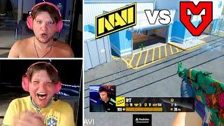 S1MPLE REACTS TO - NaVi vs Mouz (ENG SUBS) - HIGHLIGHTS | CS2