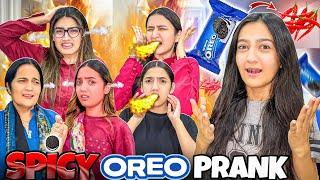 Spicy Oreo Prank With My Family | Sabki Halat khraab Hogai |Hot  Chili️| Rabia Faisal|Sistrology