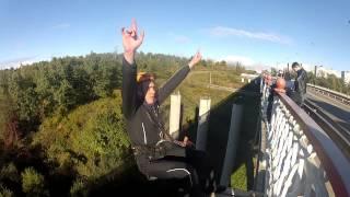 Осенние прыжки с Амурского моста DropRope (Ropejumping). Хабаровск