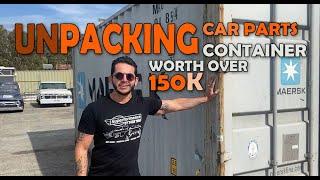 Unpacking a container with over 150K of Car Parts!!