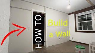 How to build a Partition Wall & add EXTRA room to your home -  DIY