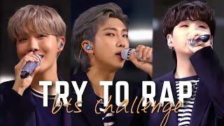 TRY TO RAP | BTS CHALLENGE | WITH LYRICS