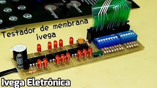 Testador universal para membrana de microondas, testa fuga e continuidade.