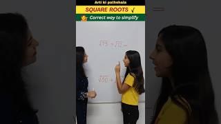  How to simplify square roots // Simplifying Square roots #shorts #trending #algebra #shortsfeed