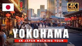  Japan Walking Tour - Yokohama's Massive Chinatown Market Streets Day & Night Walk • 4K HDR 60fps