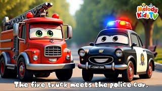 The Great Vehicle Adventure in Town + More Nursery Rhymes & Kids Songs - Melody Kids Tv