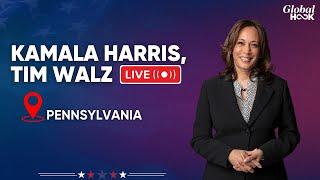 Live | US Vice President Kamala Harris’ Rally At Harrisburg | Harris, Trump Locked In Closed Race