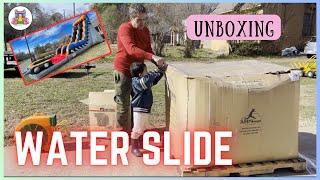 Jump Orange | unboxing | Water Slide delivery:The Bounce Family get their 9th Unit! 