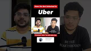 How he got selected in Uber #uber #jobs #selected