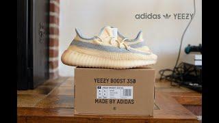 Unboxing Review: Adidas YEEZY Boost 350 V2 'Linen' 2020 Release