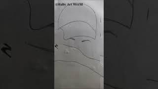 Easy girl sketch | Step by step drawing | Ruby Art World... #shorts #sketch #pencildrawing #art