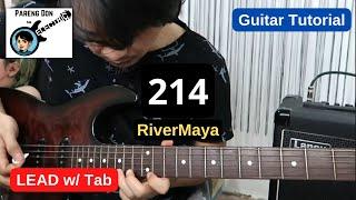 214 RiverMaya lead/solo guitar tutorial (Perf De Castro Tab) electric guitar