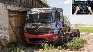 Rebuilding Mercedes-Benz Racing Truck Forza Horizon 5 Logitech G29 Stering Wheel Gameplay