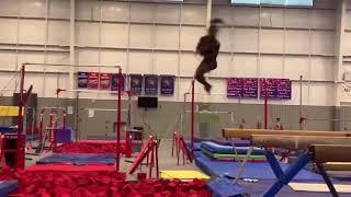 Simone Biles Training a Triple Twisting Double Tuck Off The Beam | June 2020