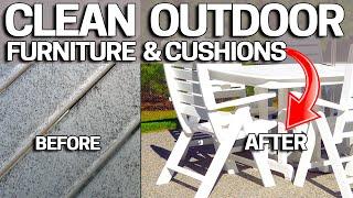 How to CLEAN POLYWOOD Outdoor Furniture & Cushions Like NEW