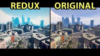 GTA V - Redux Graphics vs Original Graphics (Side by Side)