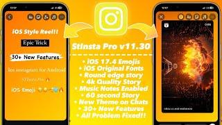 Instapro v11.30 Tutorial Full iOS Instagram| iOS Emojis iOS Fonts|Instapro New Update Features 2024