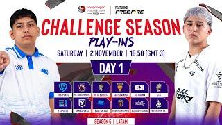 Free Fire Challenge Play-Ins Day 1 | Season 5 | LATAM