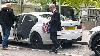 Nigel Farage uses disabled parking for M&S shop | SWNS