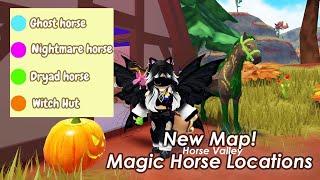 New Map! Find the Magic Horses: Ghost, Dryad, Nightmare (Horse Valley, Roblox)