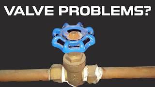 Valve won't shut off water? Replace washer shut off valve, gate valve, spigot repair