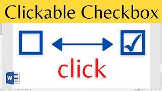 How to create Checklist in Word with clickable checkbox [2021]