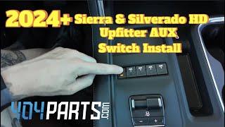 Upfitter AUX Switch Install - 2025 GMC Sierra 3500 HD Denali Ultimate Dually