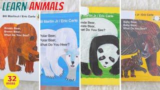 Eric Carle Books Read Aloud Compilation | Learning Videos for Toddlers | Brown Bear What Do You See