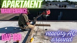 Moving AC from one roof to another