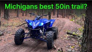 Sport quad rips up fresh trails at Cedar Creek motorsports park | YFZ450r | Yamaha | 50in trails