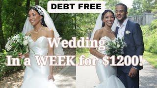 How To Plan A Wedding with $1200 In a WEEK | Mrs Brittany Gold