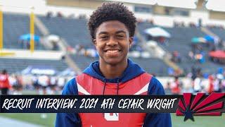 GOAZCATS.com interview: 2021 ATH Ceyair Wright at Rivals Camp LA | Arizona Wildcats Recruiting