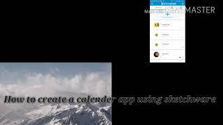 Sketchware: Create a calender