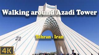 Walking around Azadi Tower- Tehran - Iran 