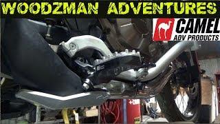 Africa Twin "Camel Brace" Peg Support Install Camel ADV Products CRF1000L