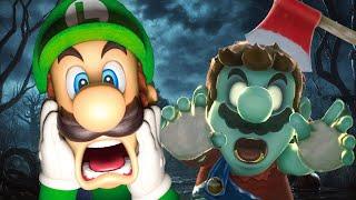 Mario becomes ZOMBIE?? Lego Luigi enter the Nintendo Switch to help Mario! Mario Story