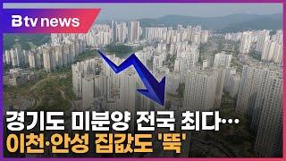 경기도 미분양 아파트 전국 최다...이천·안성 집값도 '뚝'