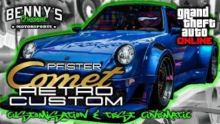 Pfister COMET RETRO Custom (Porsche  930/964) Customisation & Test Cinematic GTA Online