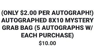 $2.00 per autograph?? Opening Pro Wrestling tees autograph 8x10 mystery Grab Bags #prowrestlingtees