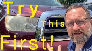 Headlight Restoration #whojoedaddy
