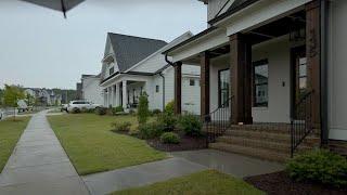 Rain Walk Through American Neighborhood Post-Thunderstorm | Nature Sounds for Sleep and Study