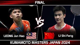 FINAL | LEONG Jun Hao (MAS) vs LI Shi Feng (CHN) | Kumamoto Masters Japan 2024 Badminton