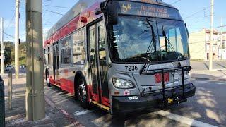 SF Muni 2015 New Flyer XT60 7236 on Route 5R Fulton Rapid - Fast XT60 Racecar