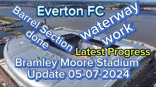 Everton FC New Stadium at Bramley Moore Dock Update 05-07-2024