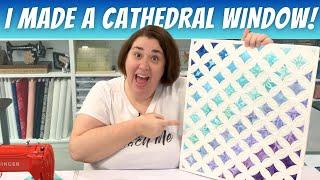 Learn How to Make a Cathedral Window Quilt!