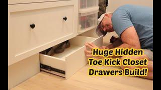 Hidden Closet Toekick Drawers