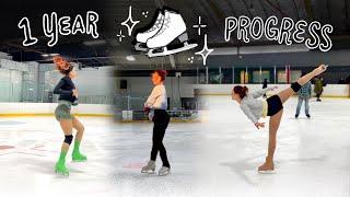 my adult figure skating journey: 1 year progress