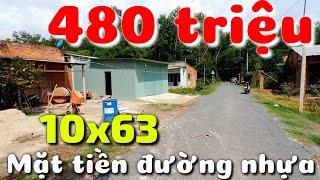 Đất thổ cư 10x63 đường nhựa giá rẻ 480 triệu ở An Bình Châu Thành Tây Ninh bao hết giấy tờ